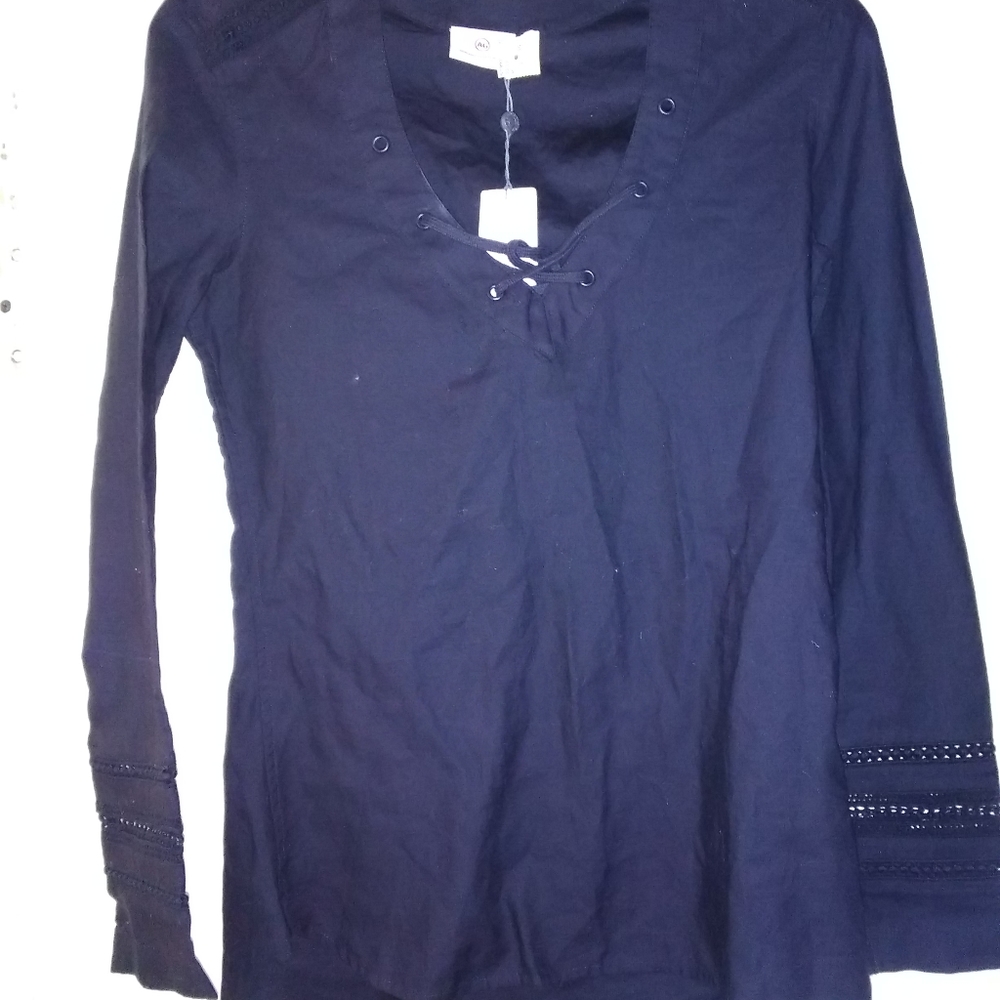 Long sleeve sheer top